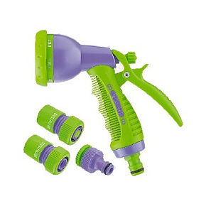 PALISAD Набор для подключения шланга 3/4" (пистолет 8-и режимн, адаптер, 2 соединителя) 65177 Пистолеты - распылители