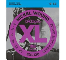 Струны D`Addario EXL120 никель 9-42 электро