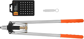 SPARTA Заклепочник, 450 мм, двуручный, усиленный, заклепки 3.2-4.0-4.8 мм 405385 Заклепочник