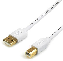 ATCOM (AT6151) USB 0.8 M (AM  BM, феррит) блистер Кабель USB AM-BM