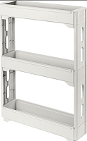 KEEPLEX KL383812048 Regular на колесиках трехсекционная УЗКАЯ53,7х13,8х71 см белое облако Этажерка