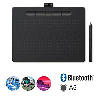 WACOM Intuos M Bluetooth, черный (CTL-6100WLK-N) Графический планшет