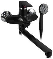 BRIMIX 561 Смеситель в ванную, длинный излив, шаровый, из высокопрочного пластика АБС, черного цвета Смеситель для ванны BRIMIX 561 Смеситель в ванную