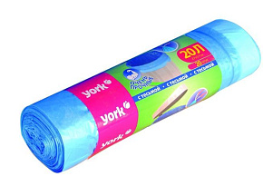 YORK с тесьмой YORK 20л (20шт.) 902180 Мешки для мусора