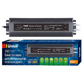 UNIEL (UL-00007579) UET-VAF-200A67 12V IP67 2 ВЫХОДА Герметичные (класс защиты IP 67)