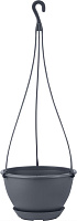 INGREEN IG146010026 Athena подвесной c фиксируемым поддоном 1,5л, вулканический серый Горшок цветочный INGREEN IG146010026 Athena подвесной c фиксируе