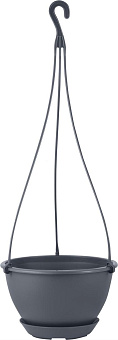INGREEN IG146010026 Athena подвесной c фиксируемым поддоном 1,5л, вулканический серый Горшок цветочный INGREEN IG146010026 Athena подвесной c фиксируе