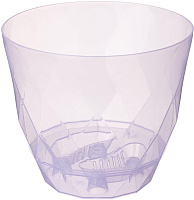 HOMVER Laurel для орхидей D145мм, 1,3л с поддоном (сиреневый транспарент) 221615041/01 Горшок цветочный HOMVER Laurel для орхидей D145мм, 1,3л с поддо