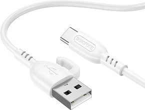 BOROFONE (6974443389937) BX91 USB 3.0A для Type-C White 1 м Кабель