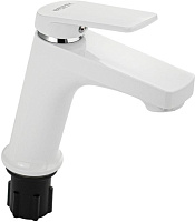 BRIMIX 5996 Смеситель для раковины, шаровый, из высокопрочного АБС пластика, цвет БЕЛЫЙ Смесители