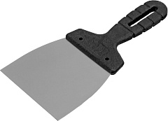 СИБРТЕХ Шпательная лопатка из нержавеющей стали, 100 мм, пластмассовая ручка 85435
