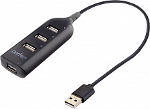 PERFEO (PF D0805) USB-HUB 4 Port, (PF-H049 Black) чёрный USB разветвитель