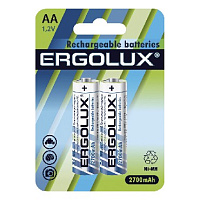 ERGOLUX (12445) AA-2700MAH NI-MH BL-2 (NHAA2700BL2, аккумулятор,1.2В) Элементы питания