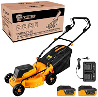 DEKO DKLM40V, 2х20В, 2x4.2Aч, двойное з/у, 370мм 083-2018 Газонокосилка аккумуляторная бесщеточная