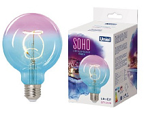 UNIEL (UL-00005892) LED-SF01-4W/SOHO/E27/CW BLUE/WINE GLS77TR Лампа декоративная светодиодная