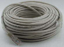 REXANT (18-1012) патч-корд UTP 5E кат. литой 25,0 м, серый Патч-корд