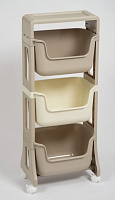 VIOLET JUNIOR 3-х ярусная (латте/слон.кость) 771320 Этажерка