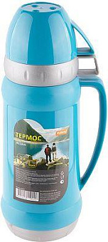 MALLONY Термос в пластиковом корпусе со стеклянной колбой ACQUA, 1,0 л (2 чашки) (008239) Термос