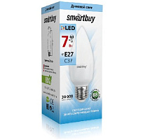 SMARTBUY (SBL-C37-07-60K-E27) 7W/6000/E27 Лампа светодиодная
