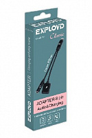 EXPLOYD EX-AD-761 Переходник Jack 3,5mm - 8 Pin Classic черный Переходник