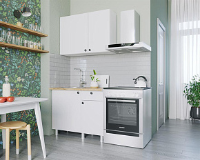 НК-МЕБЕЛЬ ДЕМИ кухонный гарнитур 100 Белый 76144506 (4 кор.) Кухонный гарнитур