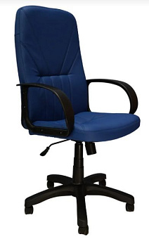 ЯрКресло Кресло Кр37 ТГ ПЛАСТ ЭКО4 (экокожа синяя) Кресло компьютерное