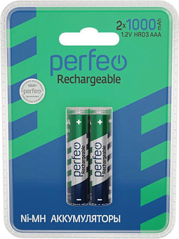 PERFEO (PF_C3323) AAA1000MAH/2BL Аккумулятор Пластик Аккумуляторы PERFEO (PF_C3323) AAA1000MAH/2BL Аккумулятор Пластик