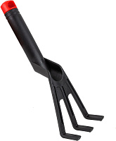 ЕГ (18777) NYLON Грабли 3-х зубые 27,5х7,8 см черный Грабли 3-х зубые