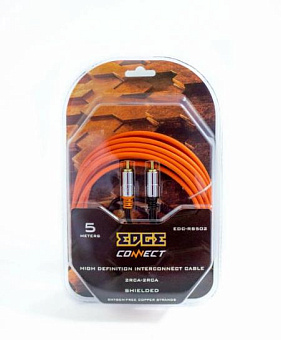 EDGE EDC-RS502 межблочный 5м красный/черный (упак.:1шт) Кабель