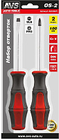 AVS TOOLS OS-2 PRO (2 предмета) блистер Набор отверток AVS TOOLS OS-2 PRO (2 предмета) блистер