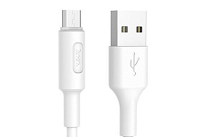 HOCO (6957531080138) X25 USB (m)-microUSB (m) 1.0м - белый Кабель