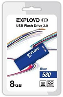 EXPLOYD 8GB-580-синий [EX-8GB-580-Blue] USB флэш-накопитель