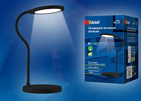 UNIEL (UL-00003339) TLD-553 BLACK/LED/400LM/4500K/DIMMER/USB