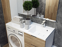 PAOLA Magenta 1100 R Белый Раковина-столешница подвесная на стиральную машину