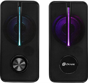 OKLICK Колонки Оклик OK-120U 2.0 черный 6Вт