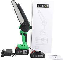 ZITREK GreenSaw 20 Extra power (20В, 4,0Ач Li-ion аккум. 1шт, ЗУ) 082-1851-1 Пила цепная аккумуляторная
