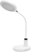ULTRAFLASH (15719) UF-803 C01 белый (Led св-к настольный,круг, 12Вт, 3 ур. яркости.CCT) Лампа настольная