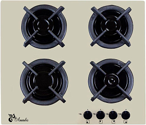 ЛЫСЬВА GR0460G00 (ПГВ 43 К) кремовый Варочная поверхность газовая