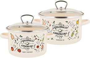 APPETITE 1KВ361S Приятного аппетита эмал (2 предмета) Набор посуды