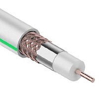 REXANT (01-2431-10) SAT 703B, 75 ОМ, CU/AL/CU, 75%, бух 10 м белый Коаксиальный кабель