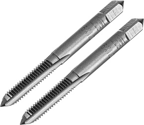 СИБРТЕХ Метчик ручной М6 х 1,0 мм, комплект из 2 шт.//