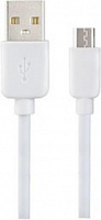 PERFEO (U4026) USB A вилка - Micro USB вилка, 2.4A, белый, силикон, длина 1 м., SILICON