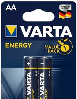 VARTA LR6 AA BL2 ENERGY ALKALINE 1.5V (4106) (4106213412) Элементы питания