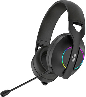 ACER Наушники с микрофоном Nitro OHR400 черный 1м мониторные BT/Radio/3.5mm оголовье (ZL.HDSEE.00G)