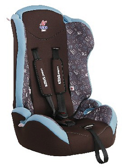SIGER KRES2542 SG517 шоколадные буквы, серия Kids Planet "Meteor", гр.I/II/III, 9-36 кг, 1-12 лет Автокресло детское