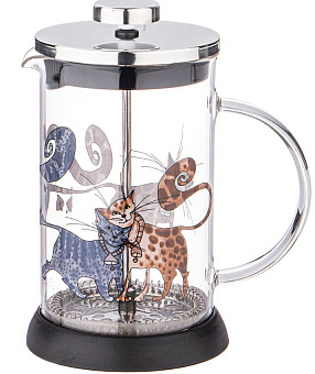 AGNESS 894-121 КОТИКИ 600мл Френч-пресс