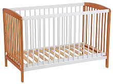 POLINI Кроватка детская Polini kids Simple 101, белый-бук (1кор) Кроватка POLINI Кроватка детская Polini kids Simple 101, белый-бук (1кор)