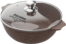МЕЧТА 32806 Гранит brown 2,4л стеклянная крышка Жаровня
