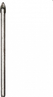KRANZ (KR-12-6802) Сверло по стеклу и керамике 4 мм, 2 грани, цилиндр. хвостовик Сверло