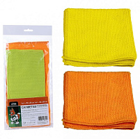 LI-SA из микрофибры в наборе (1 шт-25х25см, 1 шт- 30х30 см) (европодвес) 47916 Салфетка для автомобиля